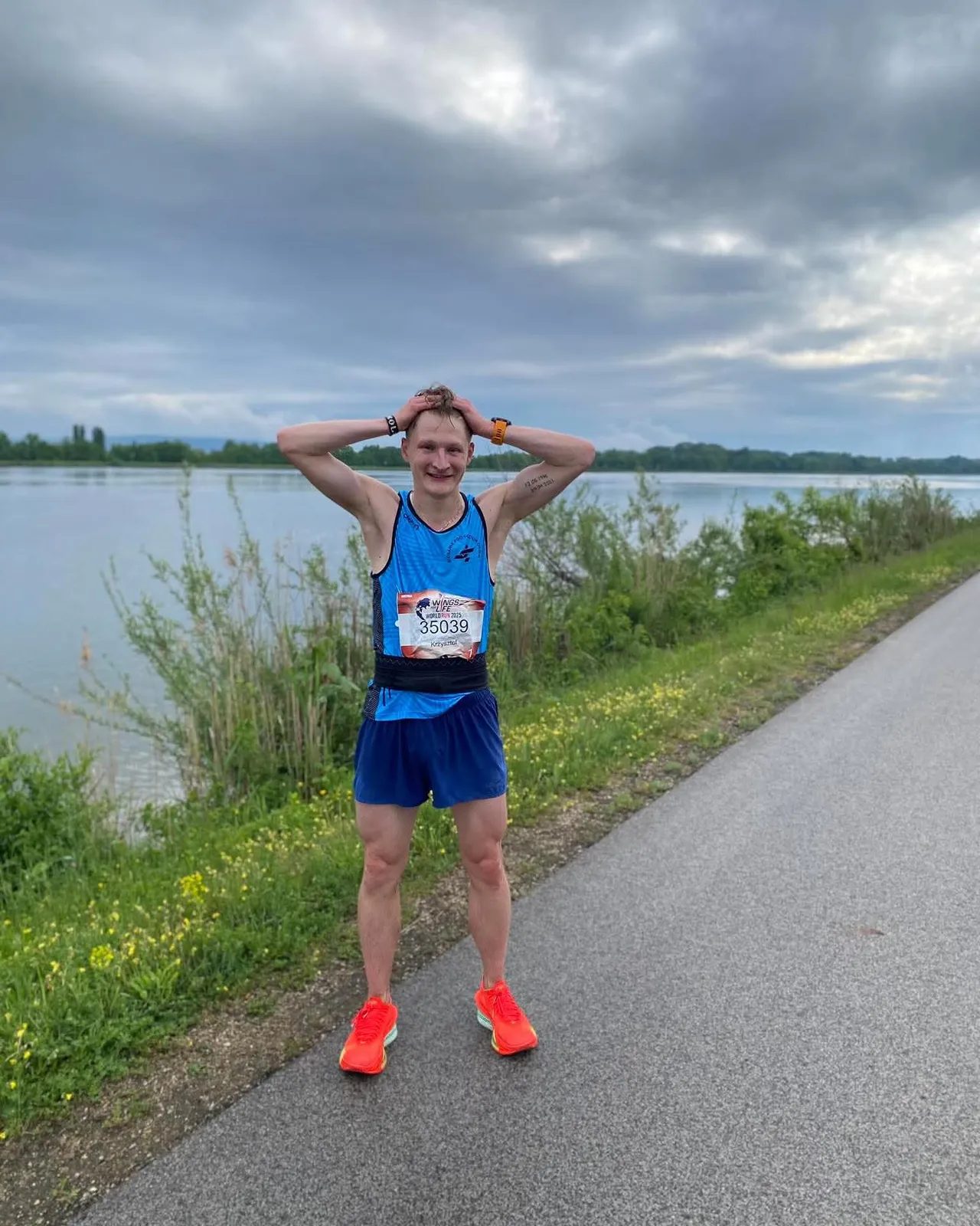 Krzysztof Sokół po Wings for Life World Run w Wiedniu — 61,33 km